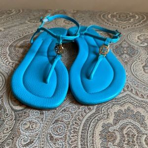 Tory Burch T-strap sandals.